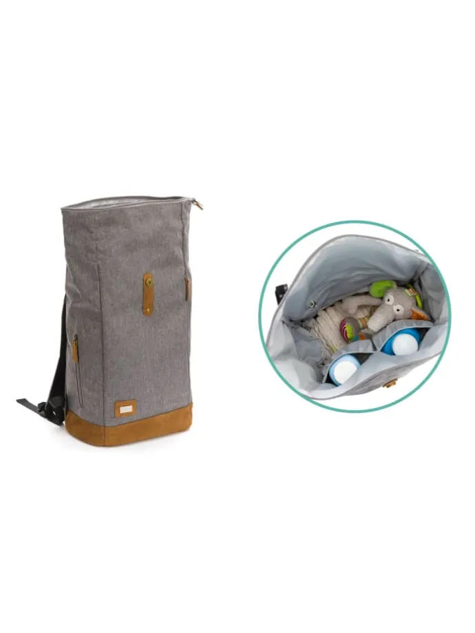 Wickelrucksack Berlin in Grau Melange