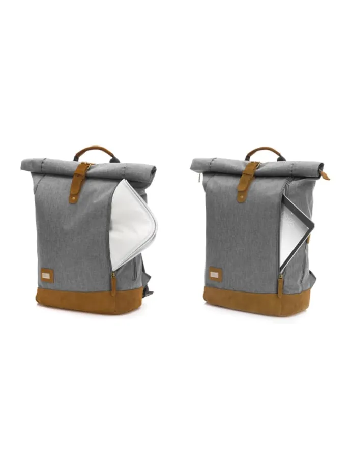 Wickelrucksack Berlin in Grau Melange