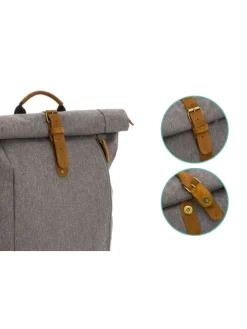 Wickelrucksack Berlin in Grau Melange