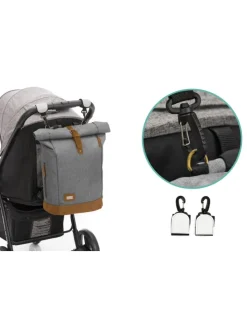 Wickelrucksack Berlin in Grau Melange