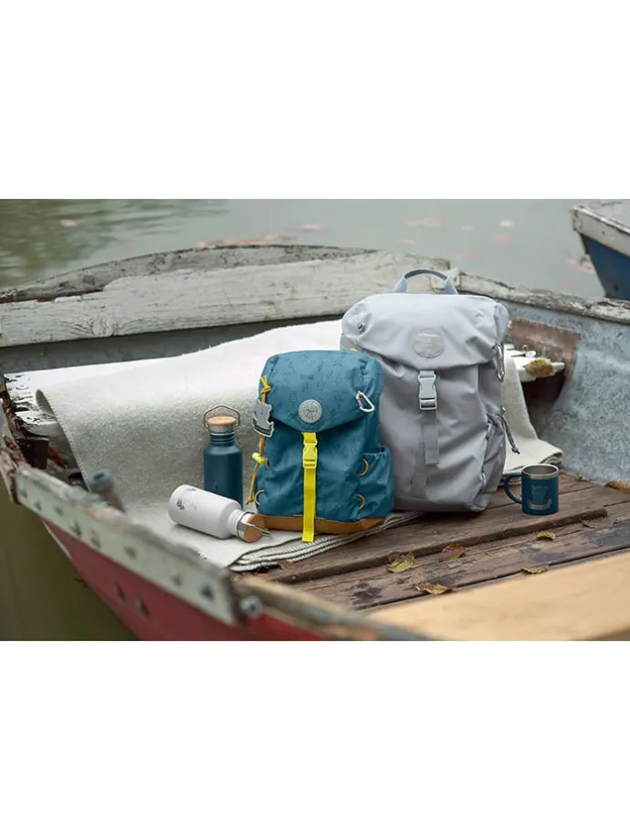 Wickelrucksack in Grau - (L)28 cm - (B)16 cm - (H)42 cm