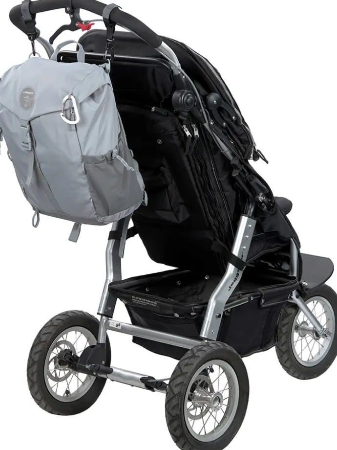 Wickelrucksack in Grau - (L)28 cm - (B)16 cm - (H)42 cm