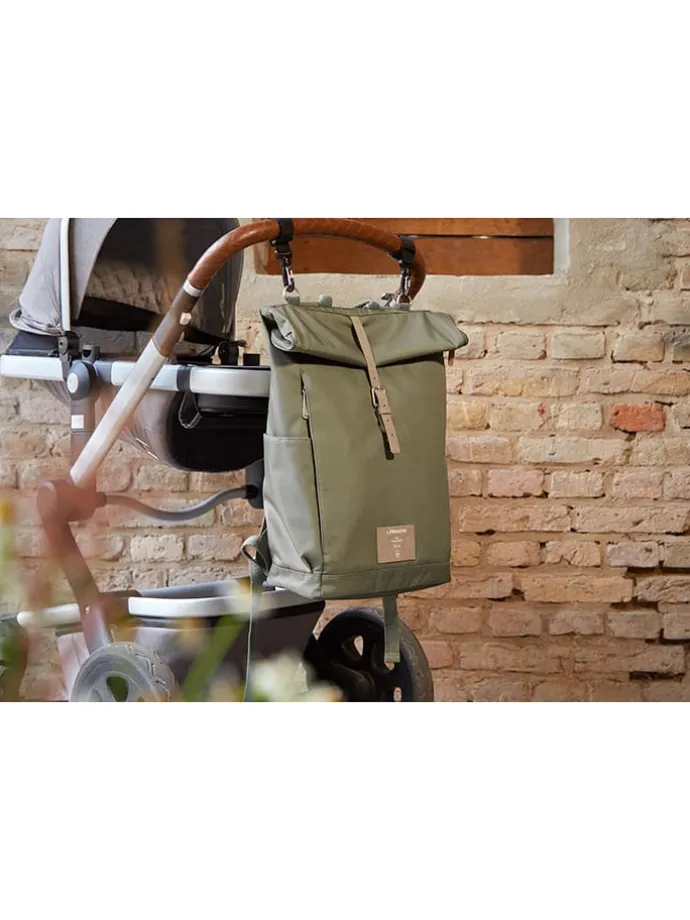 Wickelrucksack in Oliv - (B)30 x (H)46 x (T)14,5 cm