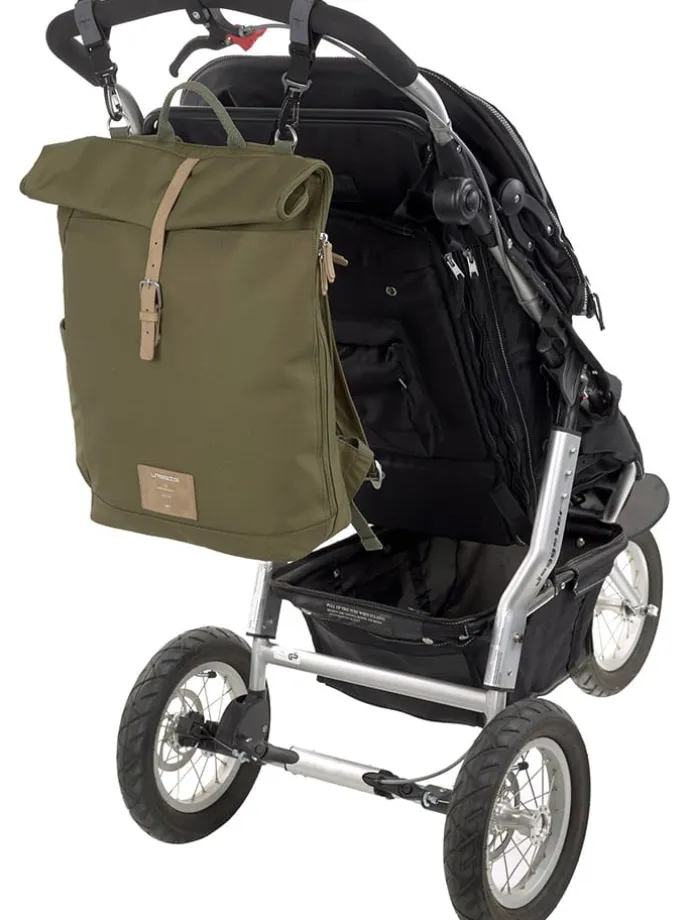 Wickelrucksack in Oliv - (B)30 x (H)46 x (T)14,5 cm