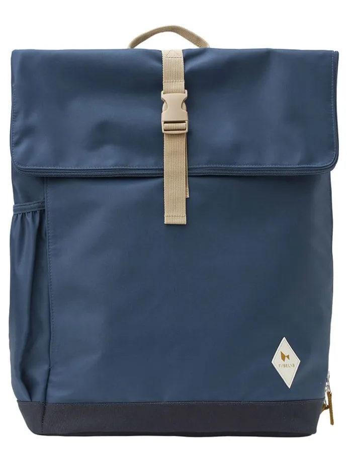 Wickelrucksack "On-the-go" in Dunkelblau - (B)32 x (H)45 x (T)14 cm