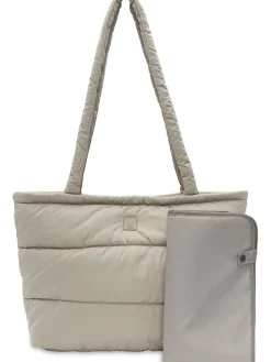 Wickeltasche in Creme - (B)40 x (H)35 x (D)16 cm