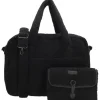 Wickeltasche in Schwarz - (B)40 x (H)28 x (T)15 cm