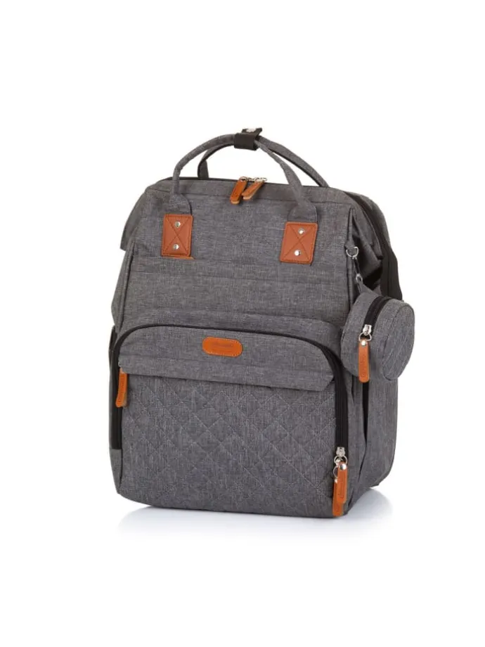 Wickeltasche, Kinderwagen in grau