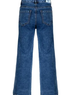 Wide Leg Jeans high waist regular in medium blue