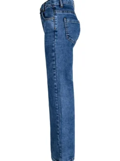 Wide Leg Jeans high waist regular in medium blue