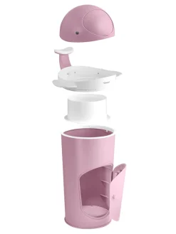 Windeleimer in Rosa - (B)37 x (H)68 x (T)39 cm