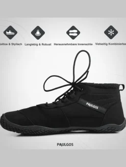 Winterbarfußschuhe, unisex, Größe 37-47 in 3 Farben in Schwarz