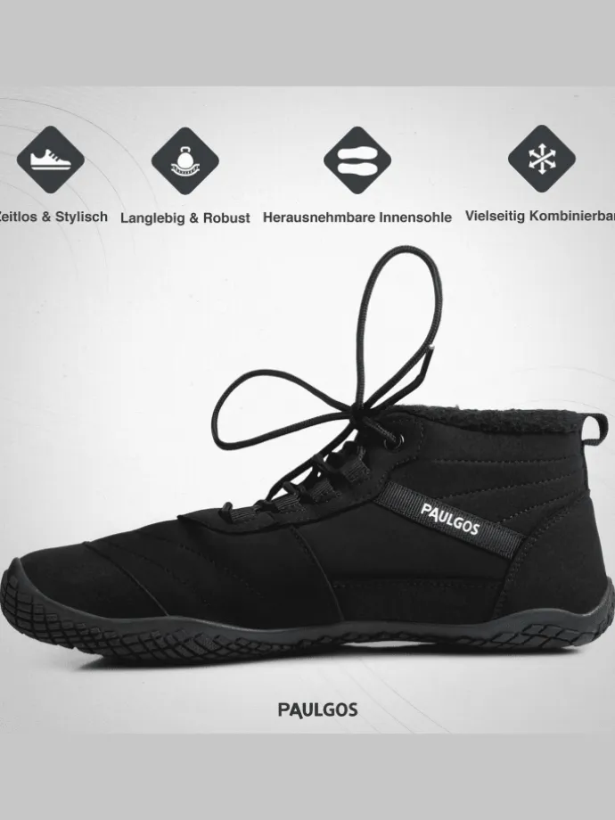 Winterbarfußschuhe, unisex, Größe 37-47 in 3 Farben in Schwarz