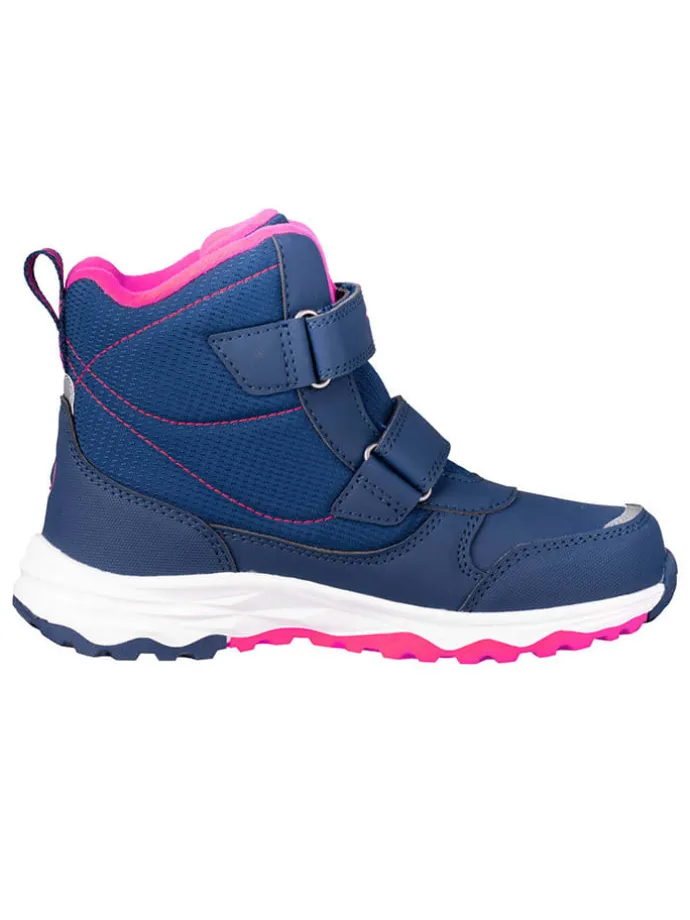 Winterboots "Hafjell" in Dunkelblau/ Pink