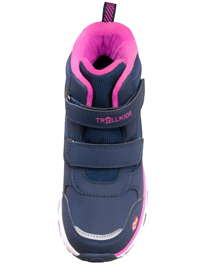 Winterboots "Hafjell" in Dunkelblau/ Pink