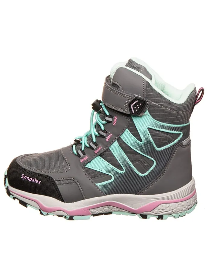 Winterboots "Lenno" in Grau/ Hellblau