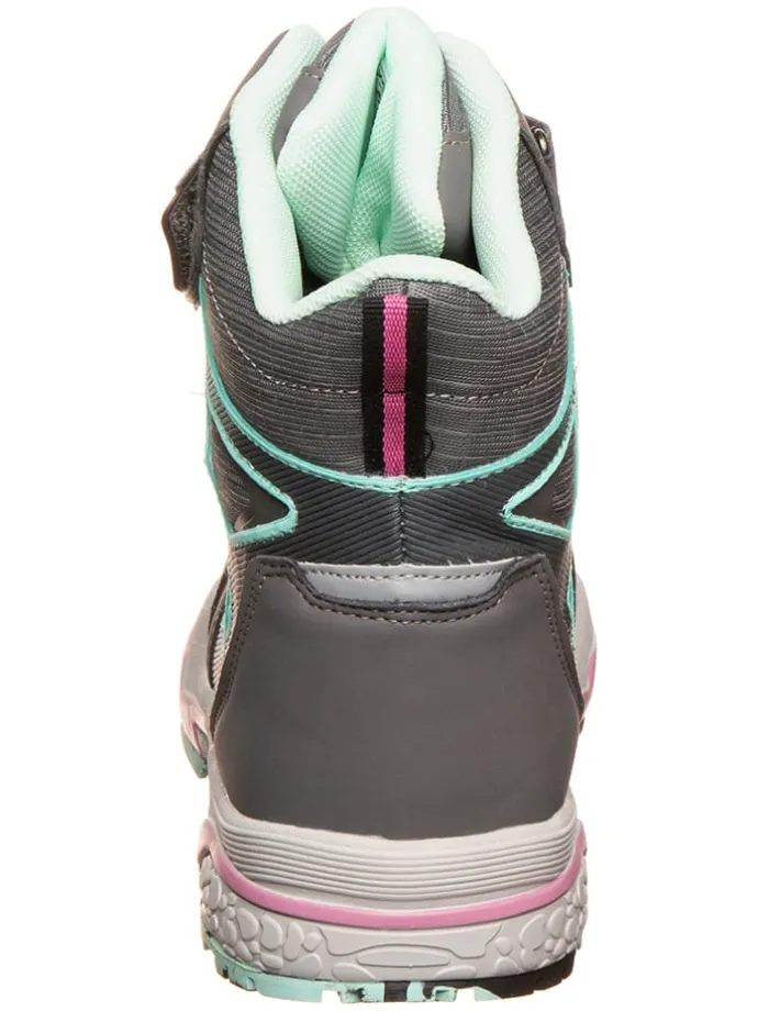 Winterboots "Lenno" in Grau/ Hellblau