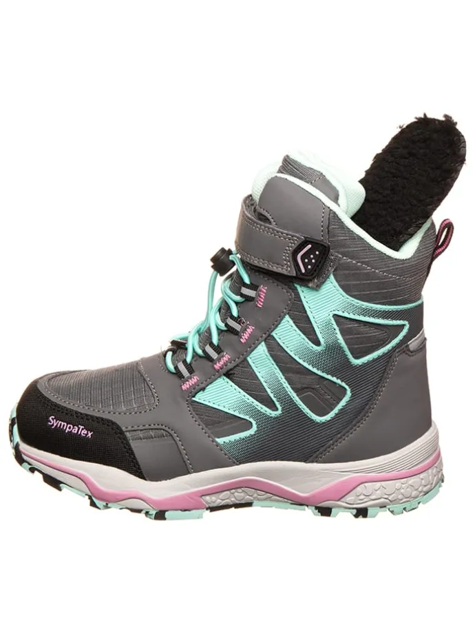 Winterboots "Lenno" in Grau/ Hellblau