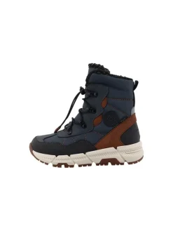 Winterboots "Nadjo" in Dunkelblau/Braun
