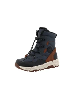 Winterboots "Nadjo" in Dunkelblau/Braun