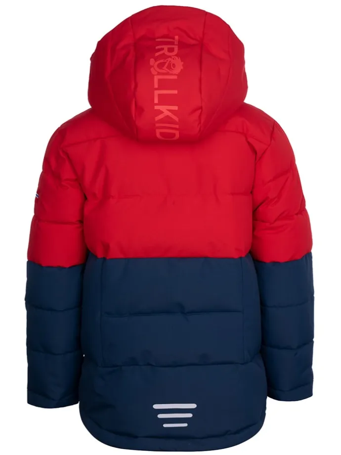 Winterjacke "Gryllefjord" in Dunkelblau/ Rot