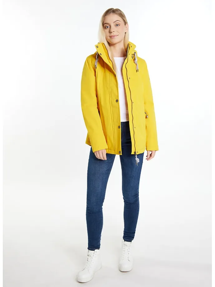 Winterjacke in Gelb