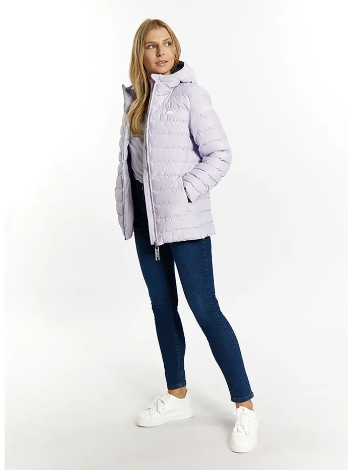 Winterjacke in Lila
