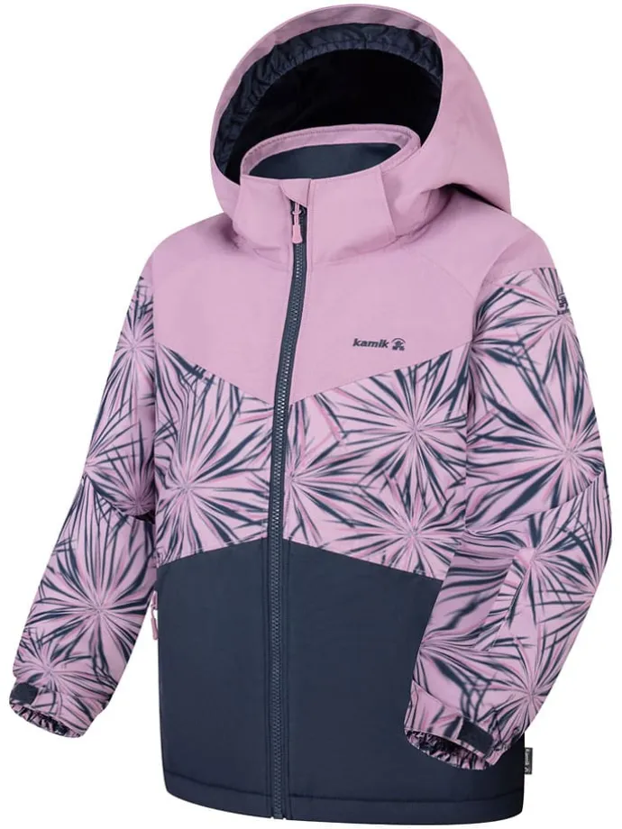Winterjacke "Lyra" in Rosa/ Dunkelblau