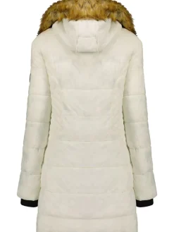 Wintermantel "Abeimai" in Creme