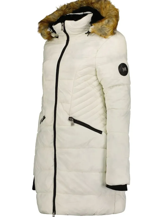 Wintermantel "Abeimai" in Creme