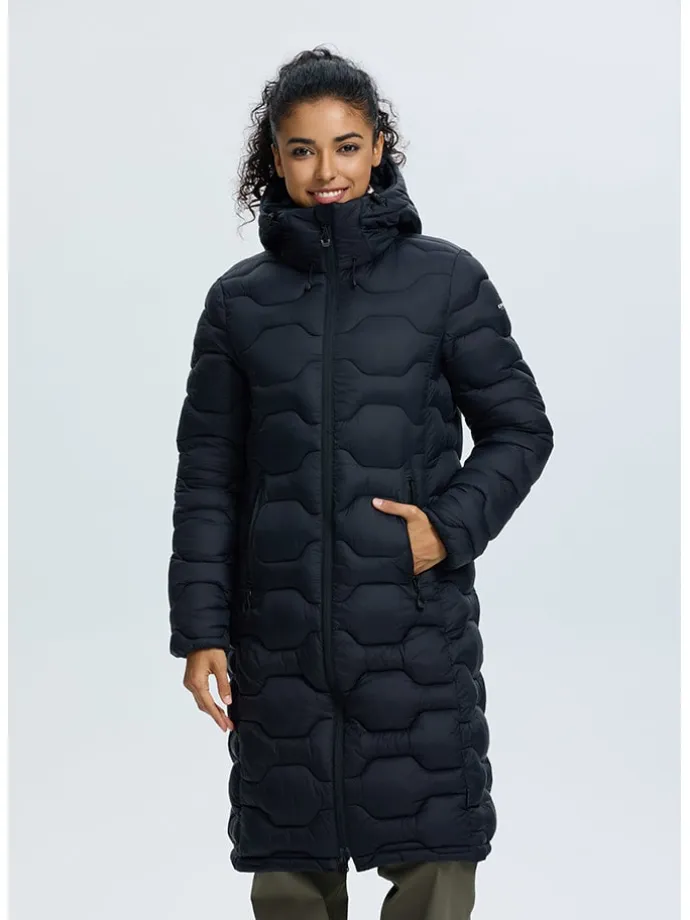 Wintermantel "Bandis" in Schwarz