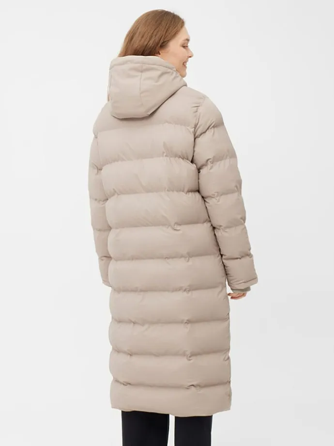Wintermantel in Beige