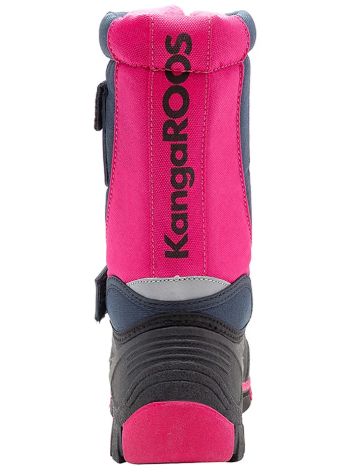 Winterstiefel "Kanga-Bean II" in Dunkelblau/ Pink