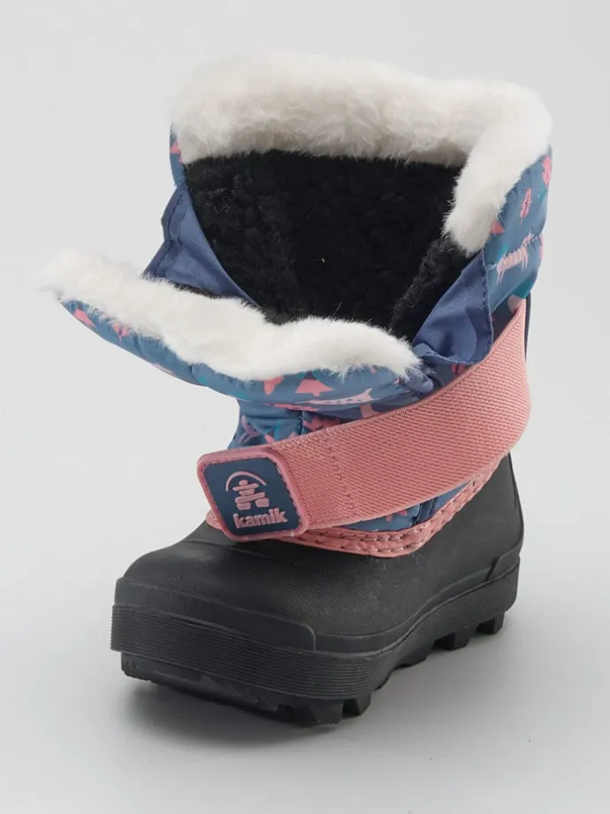 Winterstiefel "Snowbug 7" in Hellblau/ Rosa