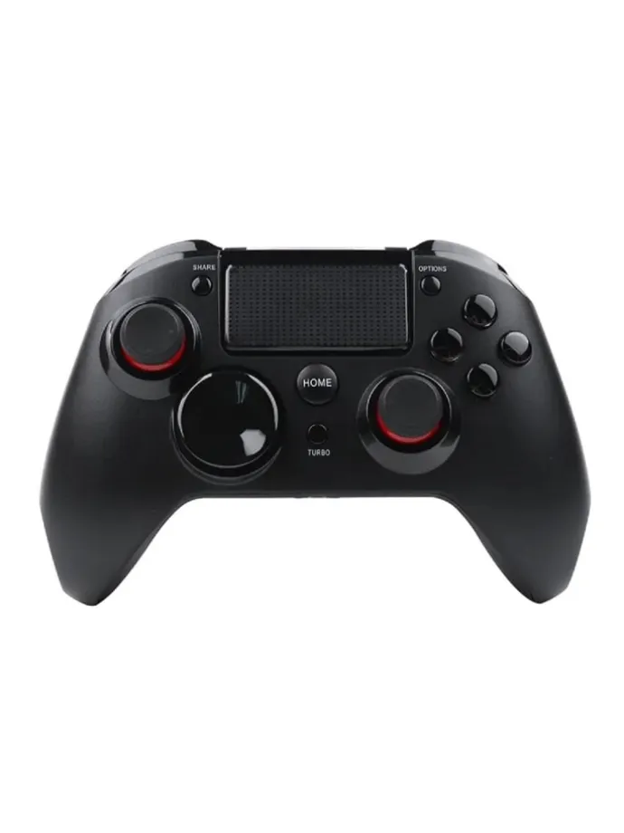 Wireless Game Controller für PS4 – reaktionsschnelle Tasten in Schwarz