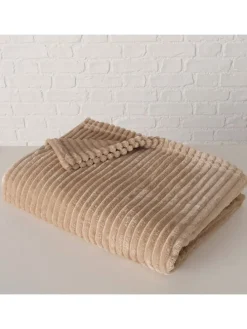 Wohndecke "Hygge" in Beige - (L)180 x (B)130 cm