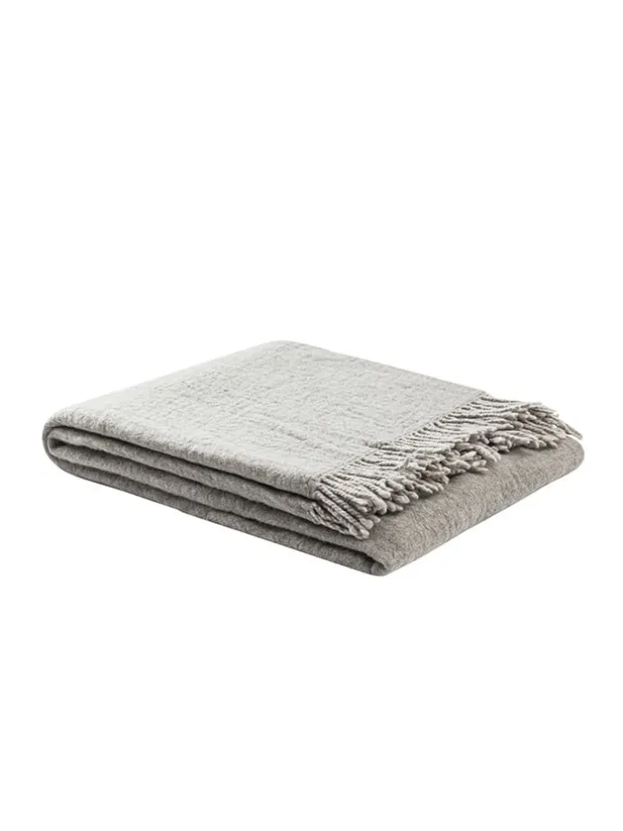 Wohndecke in Grau/ Anthrazit - (L)180 x (B)130 cm