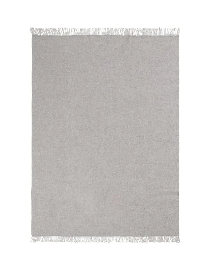 Wohndecke in Grau/ Anthrazit - (L)180 x (B)130 cm
