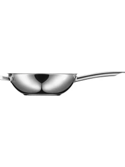 Wok-Pfanne in Silber - Ø 28 cm