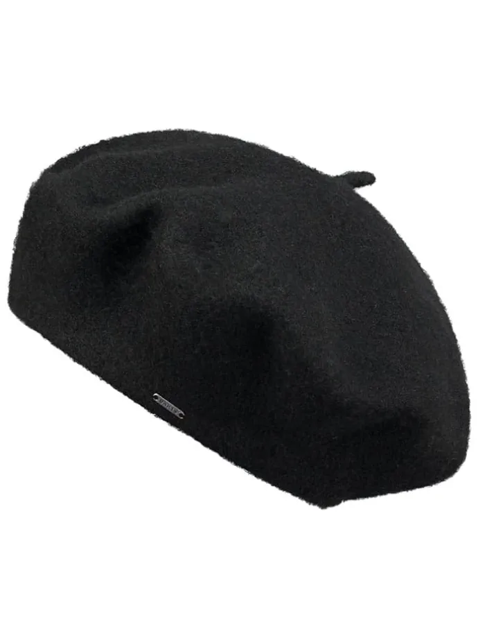 Woll-Baskenmütze "Sambre" in Schwarz