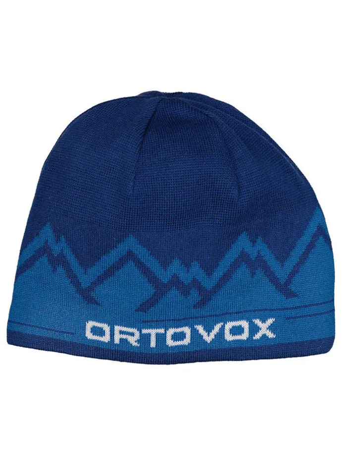 Woll-Beanie in Blau