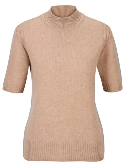 Wollbluse in Beige