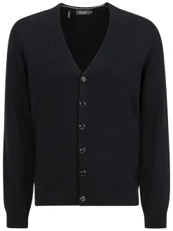 Wollcardigan in Schwarz