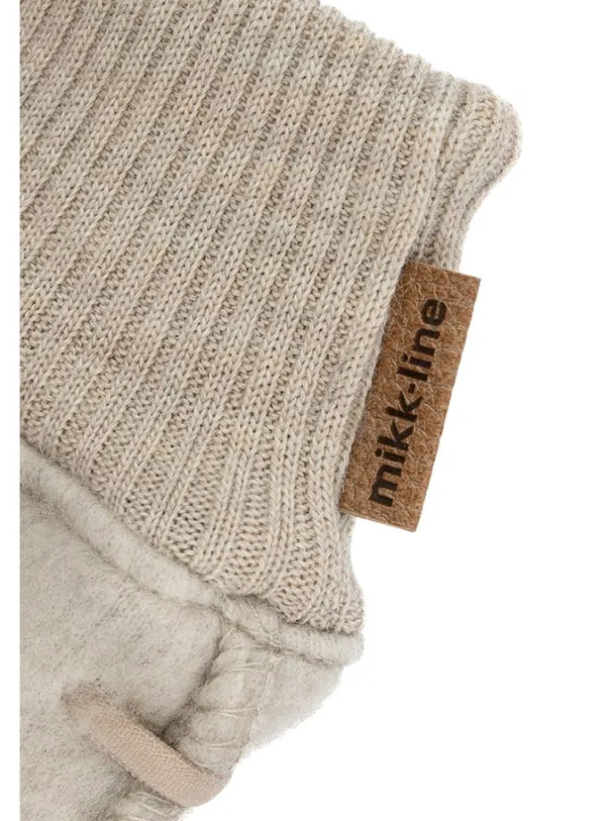 Wollfäustlinge in Beige
