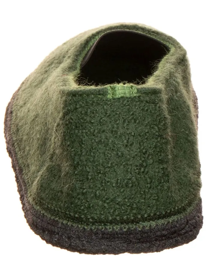 Woll-Hausschuhe "Ronja GM" in Khaki