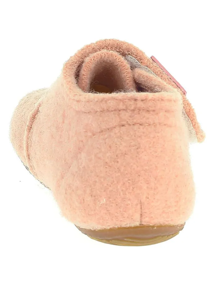 Woll-Hausschuhe "Sternchen" in Rosa