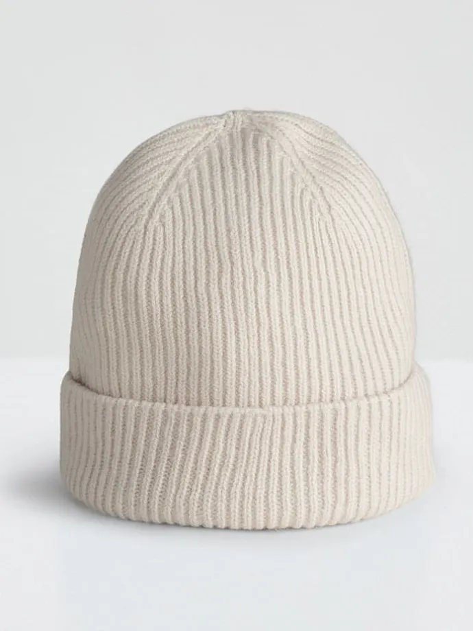Wollmütze in Creme