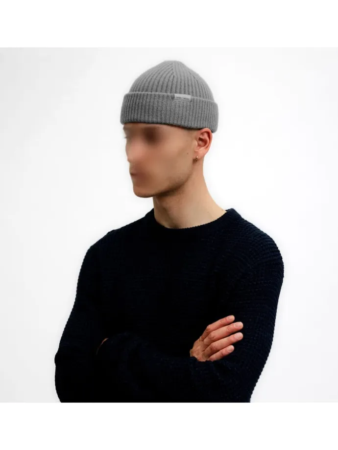 Wollmütze JACPREM Wool Beanie in Grau