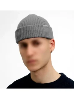 Wollmütze JACPREM Wool Beanie in Grau