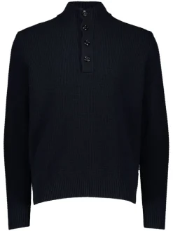 Wollpullover in Dunkelblau